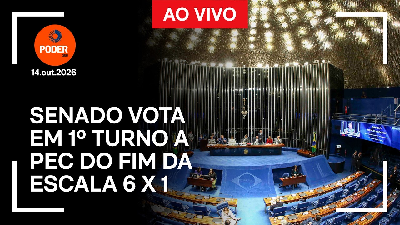 Ao vivo: Senado vota em 1º turno a PEC do fim da escala 6 X 1