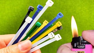 Ingenious way! Fix all plastic parts using cable ties.