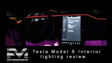 Tesla Model S Interior lighting review | Low lights |