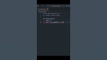 Find the Factorial | #python #pythonprogramming#coding#learnpython #pythonforbeginners