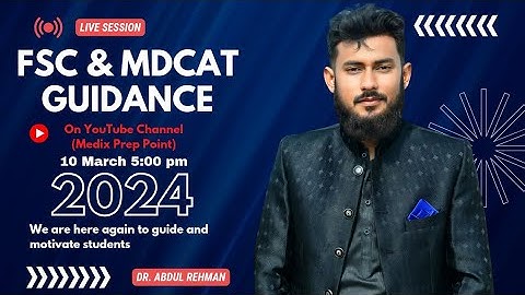 MDCAT & FSC :: 2024 First Live Session :: Medix Prep Point #guidance #motivation