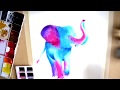 Elephant Watercolor PaintingTimelapse | Wildlife Series