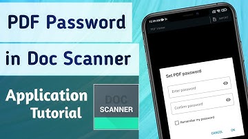How to Set Password in PDF In document Scanner App || PDF ko password se secure kaise kare