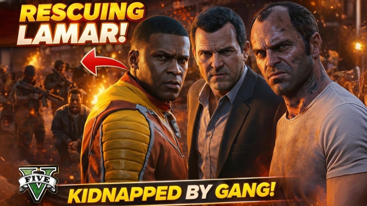 They Kidnapped Lamar… Big Mistake 😈 | GTA 5 Rescue Mission