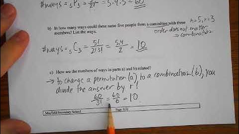 MDM4U - Combinations