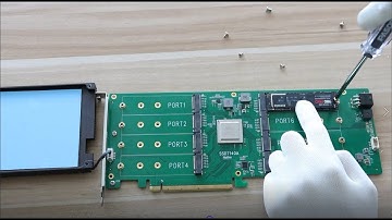 How to install M.2 NVMe drives into the SSD7140A/SSD7540