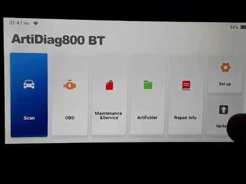 Topdon Artidiag 800bt register and update
