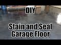 How To Stain And Seal Garage Floor