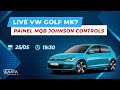 Live vw golf mk7  painel mqb johnson controls  cpia de chave de presena