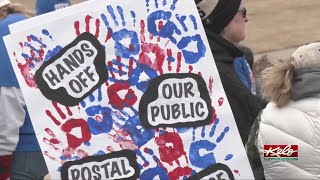 Postal workers protest privatization