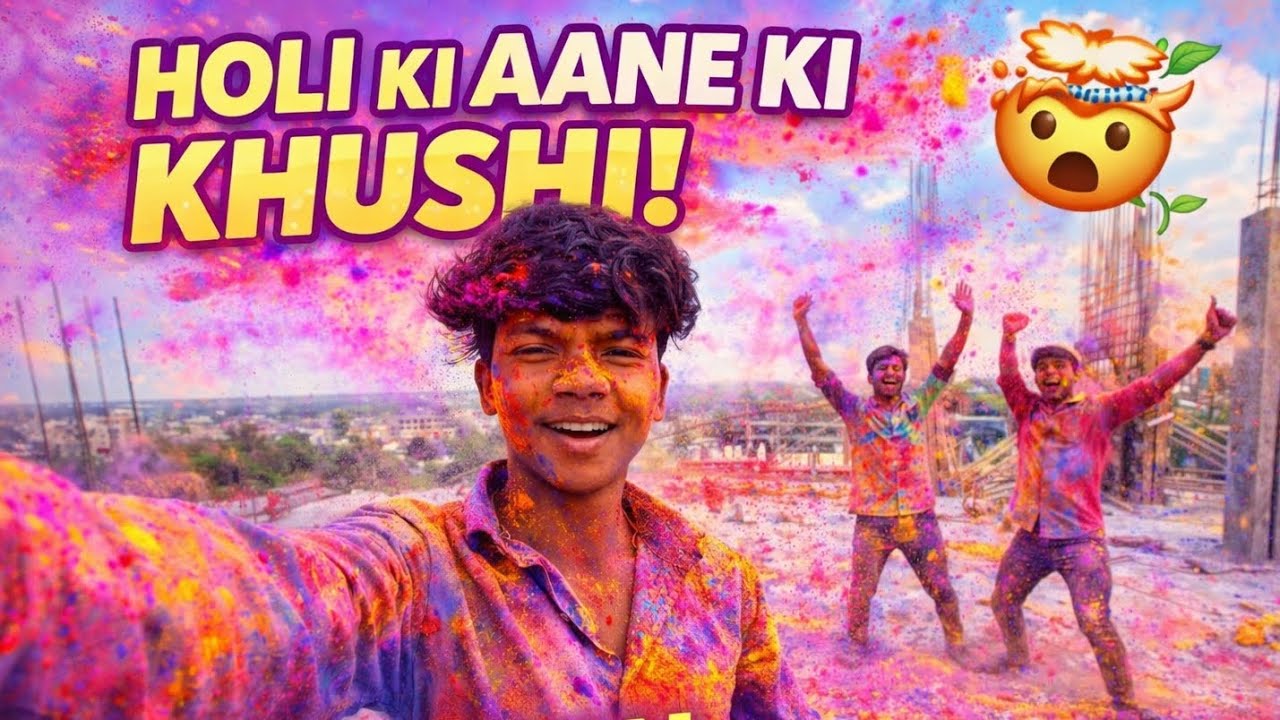 Holi ki aane ki Khushi 🤯🌱