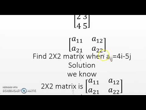 How to construct 2X2 matrix. Matrix construction. How to be good at ...