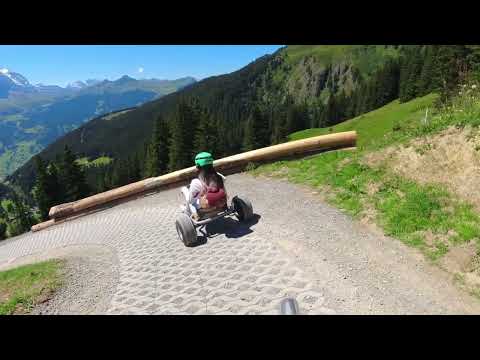 Mountain cart from Schreckfeld to Bort - Grindelwald First - YouTube
