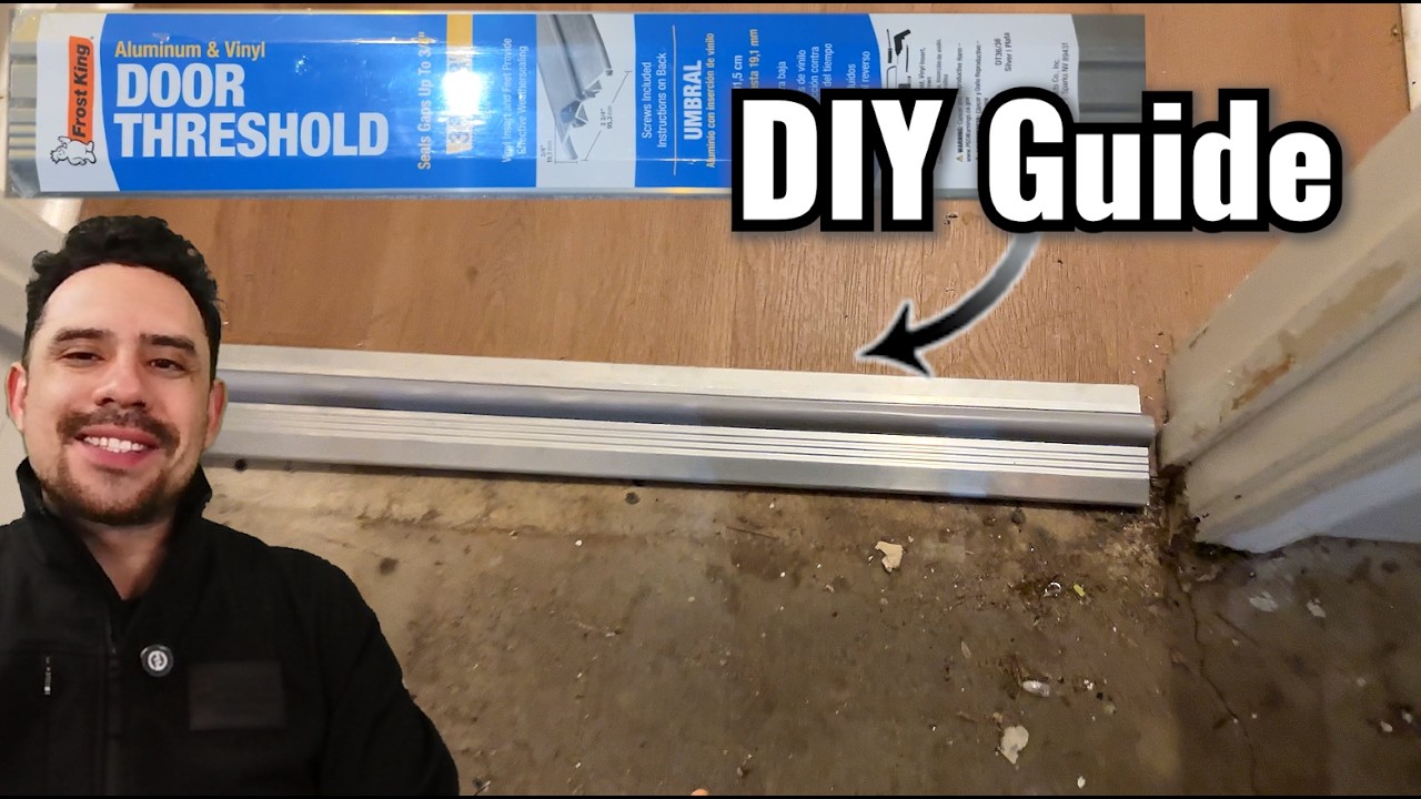 How to DIY Install a Garage Door Threshold! - YouTube
