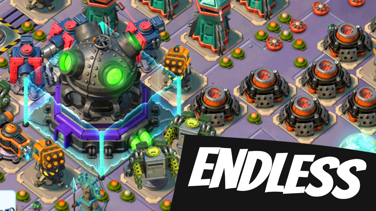 Boom Beach ENDLESS MEGA CRAB BOSS STAGES ARE EASY!? (Stages 20-23 Defeated Tutorial Gameplay) high level enemies