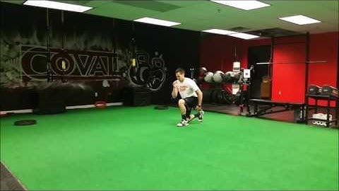 Half Kneeling Lateral Hop and Pause