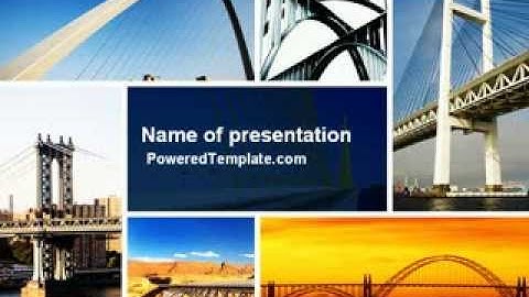 Bridges PowerPoint Template by PoweredTemplate.com