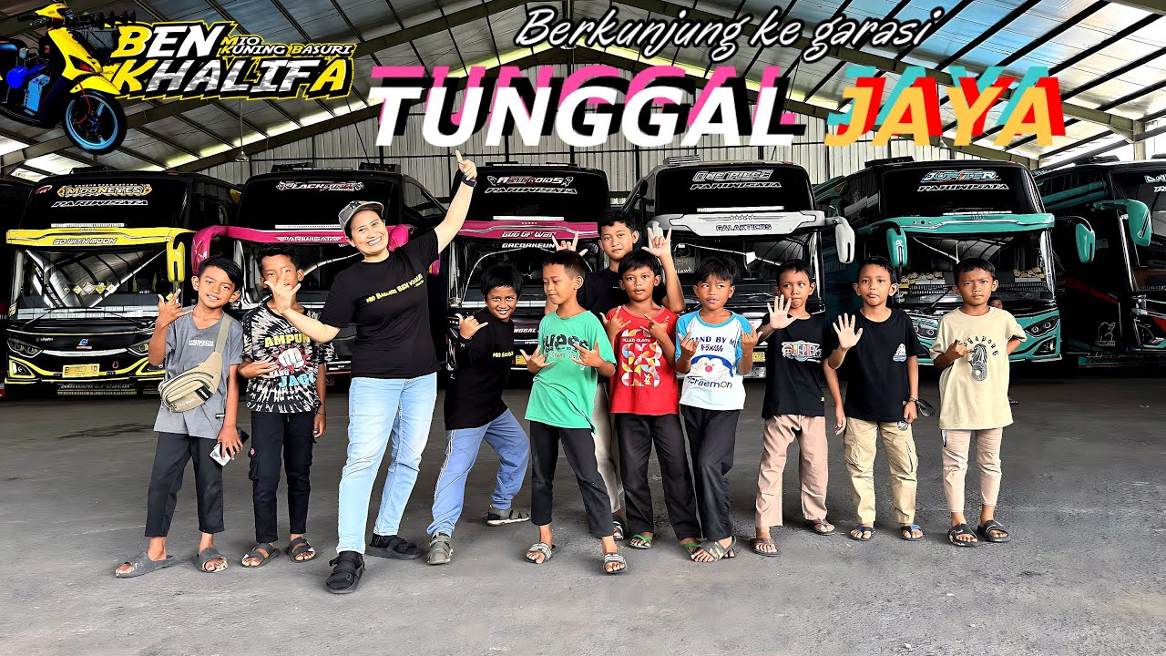 AKHIRNYAAAA‼‼GARASI BUS TUNGGAL JAYA, FULL ARTIS BASURI🥳