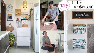 Amazing DIY Kitchen Makeover Ideas – Tips to Decor and Storage /  DIY Wall Lamp / Aesthetic + Easy