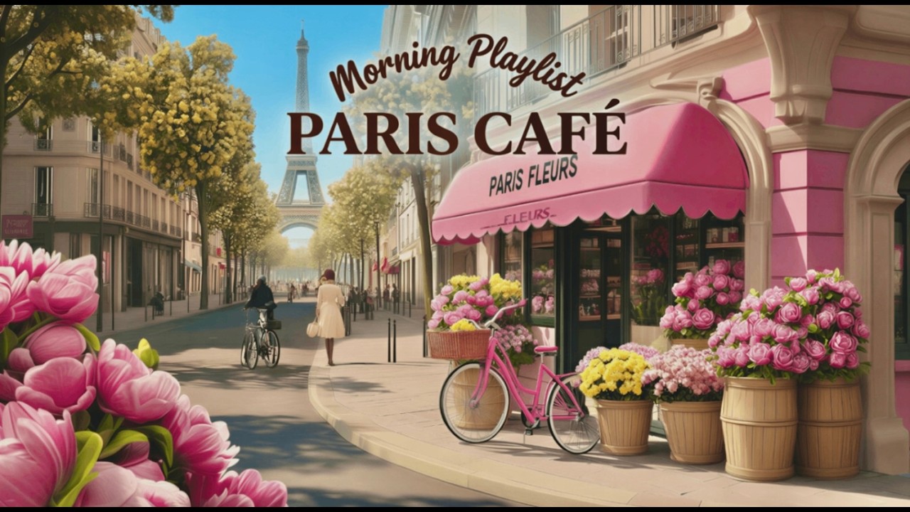 PARIS CAFE ☕ Бодрый утренний плейлист для кофе | Гитара, Пианино и Аккордеон