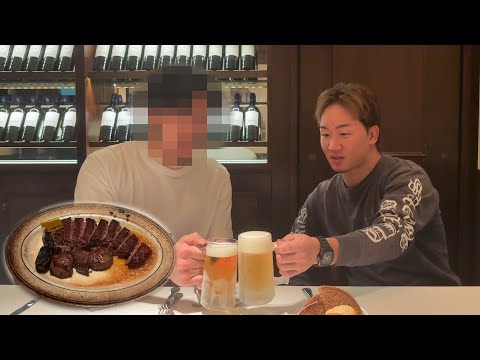 「勝利祝いでステーキ600g食べていく」のサムネイル