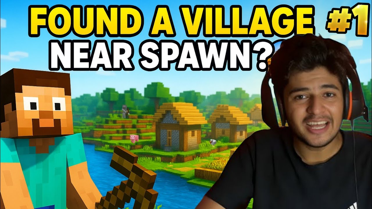 I Found a VILLAGE on DAY 1 | MINECRAFT SURVIVAL SERIES | #1 - YouTube