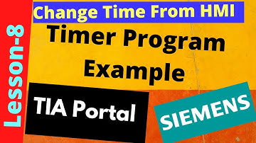 TIA Portal Timer | Change timer value from HMI | English