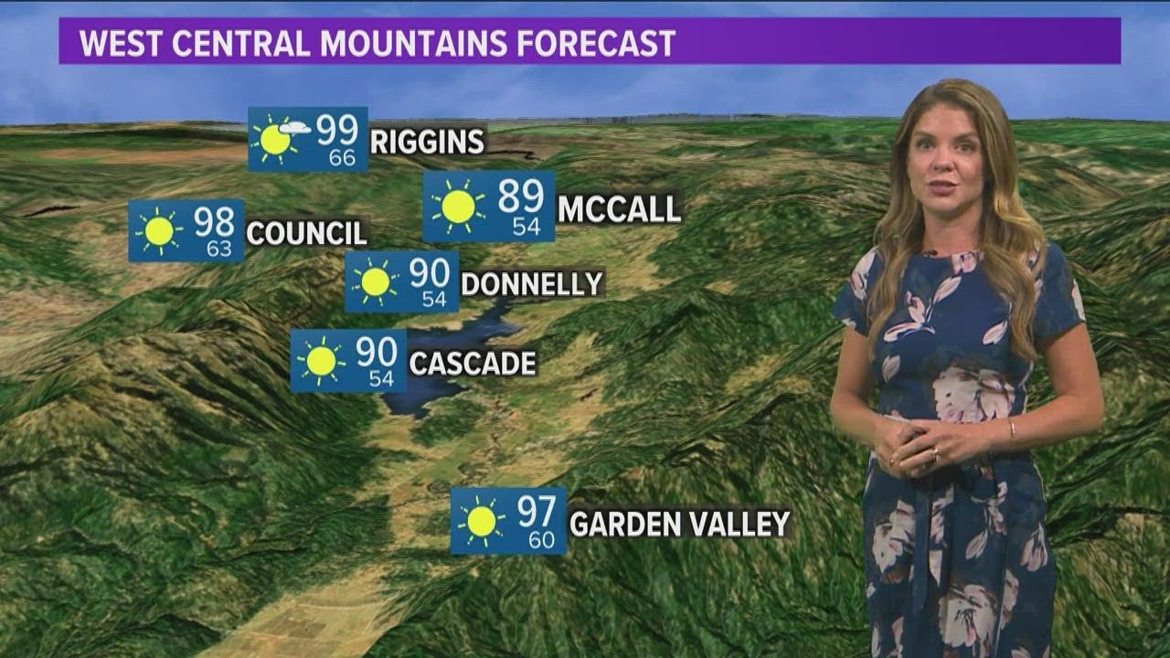 Southwest Idaho evening weather Hot, dry conditions continue through