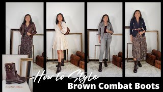 See by Chloe Mallory boots Review How to Style Brown Combat boots - Fall  style over 40