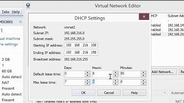 Configuring a Virtual Network with DHCP in VMware