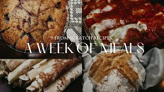 A Week of Meals on the Homestead | 9 Recipes for Meal Inspiration