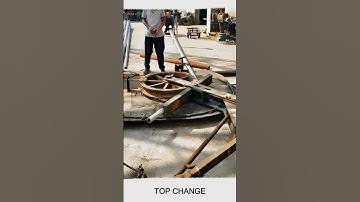 Manual round steel tube bending process #machine #smartwork #short #viral #fpy