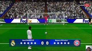 Real Madrid vs Bayern Munich - Penalty Shootout | 2nd Leg UEFA Champions League Semi Final 2024 |PES