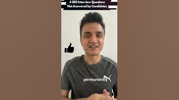 4 SEO Interview Questions Candidates Unable to Answer #shorts