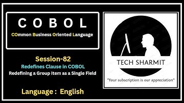 Redefines Clause in COBOL: Redefining Group Items as Single Fields Session-82) (English)
