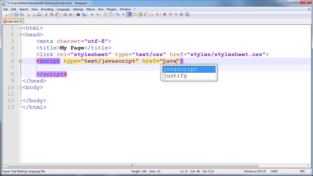 HTML Learn iframe, alert and link Tags (In Hindi) - YouTube