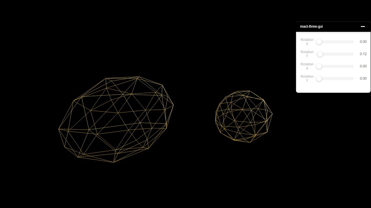React Three Fiber Octahedrons with Controls Live Coding Tutorial - YouTube