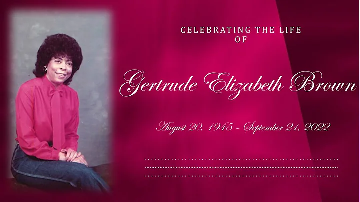Gertrude Brown - Funeral Service