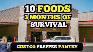 Survive For 3 Months 10 Foods - Costco Prepper Pantry Challenge