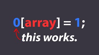 arrays in C are friggin weird