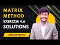 Matrix method | Applied Maths Class 12 | Exercise 4.6 Solution| Properties of Determinants|