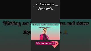 Effective thumbnail kaise banaye one minute me#editing #inshot #thumbnail