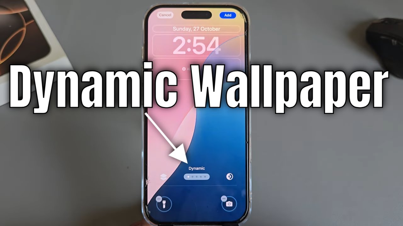 How to use dynamic wallpaper iPhone iOS 18 - YouTube