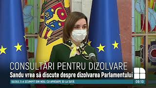 Maia Sandu Inițiază Procedurile Privind Declanșarea Alegerilor Anticipate