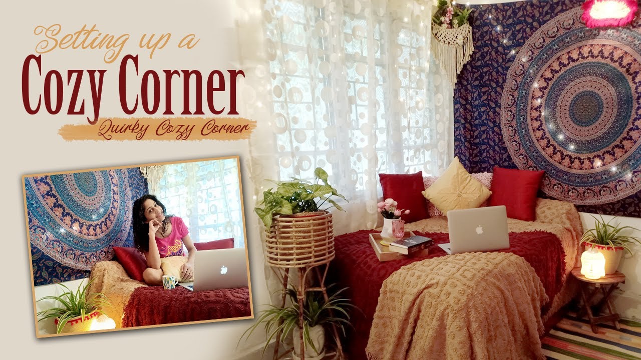 Cozy Corner at Home Boho Corner How to set a Cozy Corner YouTube