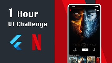 1 Hour UI challenge with flutter #Day2 | Netflix Ui clone using flutter