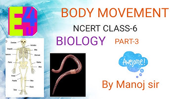 BODY MOVEMENT CLASS-6 NCERT PART-3 BIOLOGY
