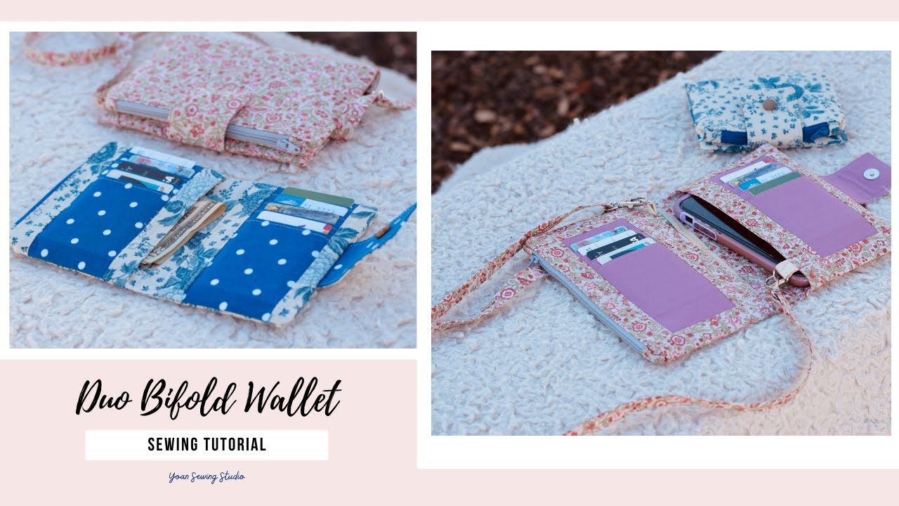 Stitch & Metal Detail Small Wallet Credit Card Small Purse Bi-fold