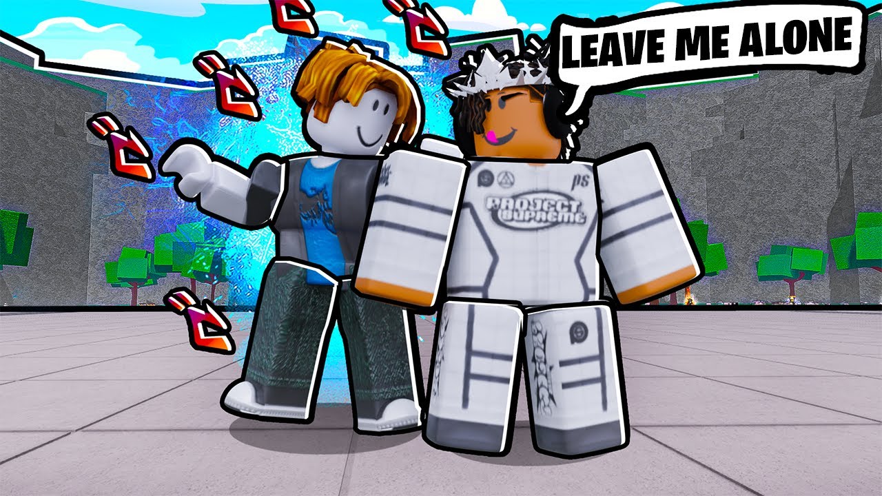 I TROLLED My BROTHER in Roblox The Strongest Battlegrounds