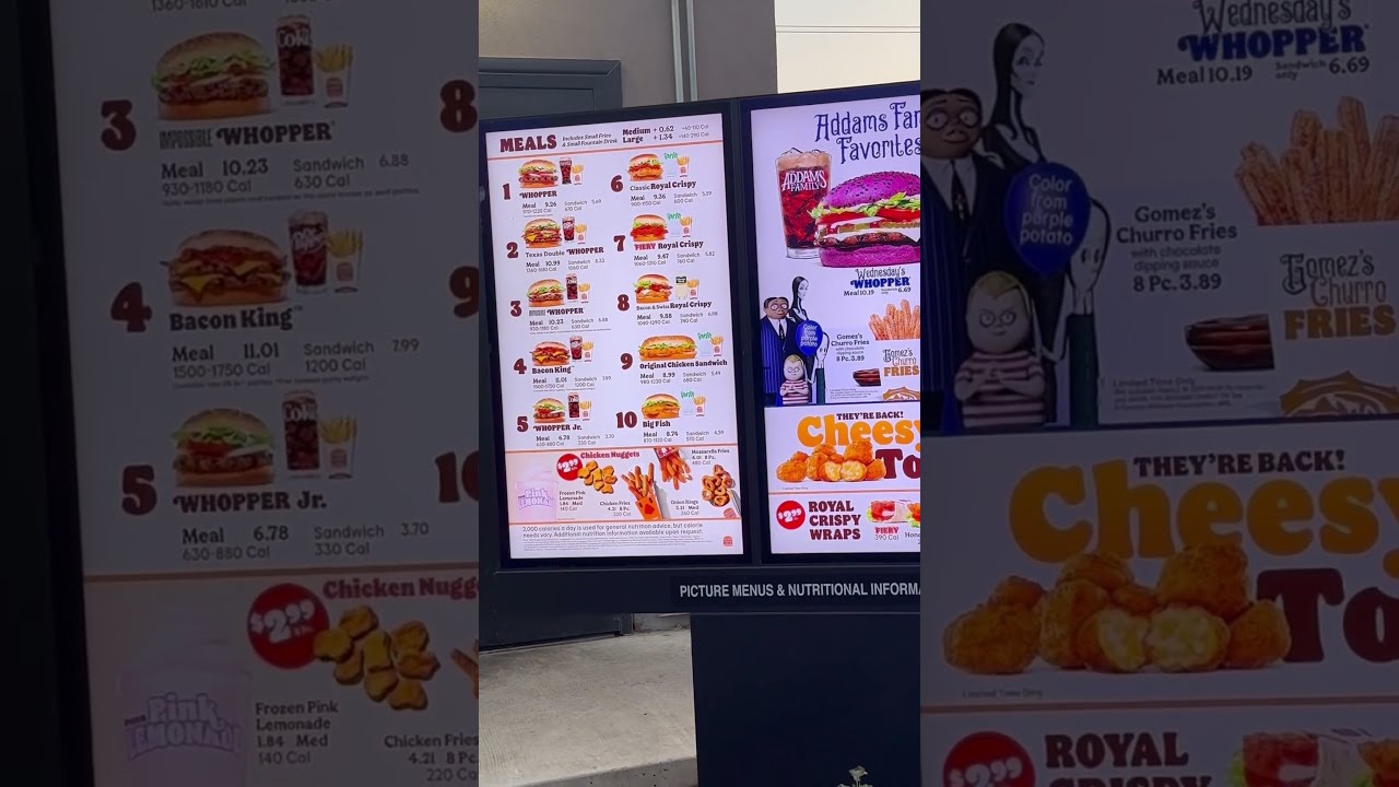 Burger King Menu Burgerking